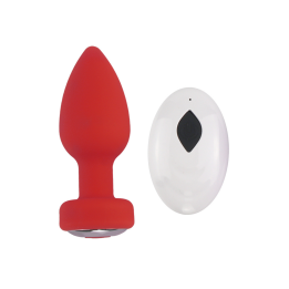 Plug Anal Vibrant Télécommandé SHAKY Rouge