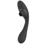 Stimulateur Clitoridien &amp; Vibromasseur Point G 2-en-1 DINA Noir