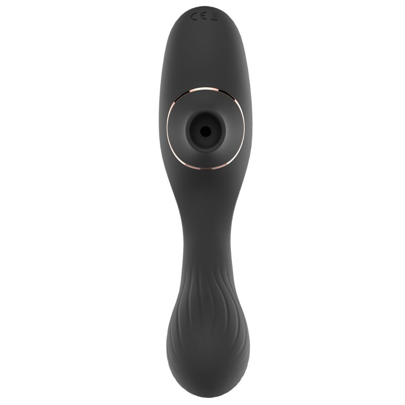 Stimulateur Clitoridien &amp; Vibromasseur Point G 2-en-1 DINA Noir