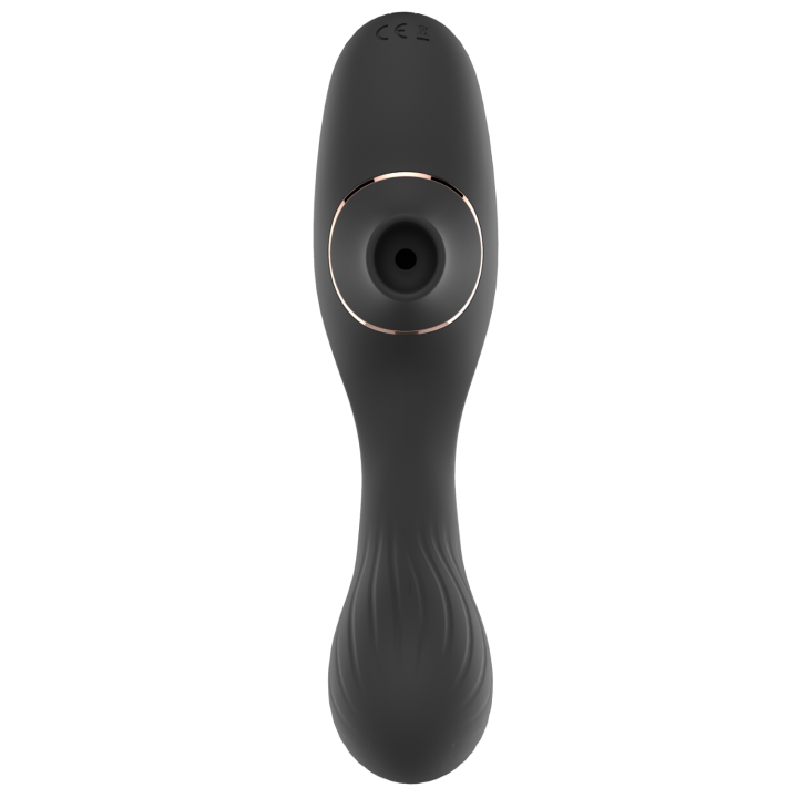 Stimulateur Clitoridien &amp; Vibromasseur Point G 2-en-1 DINA Noir