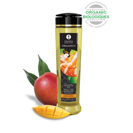 Huile de Massage Organica Mangue Enivrante 240 ml Shunga