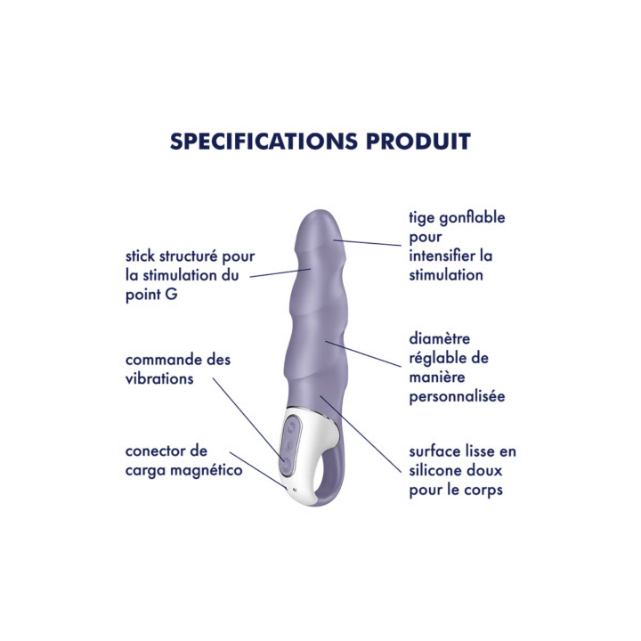 Vibromasseur gonflable Satisfyer Air Pump Vibrator 1
