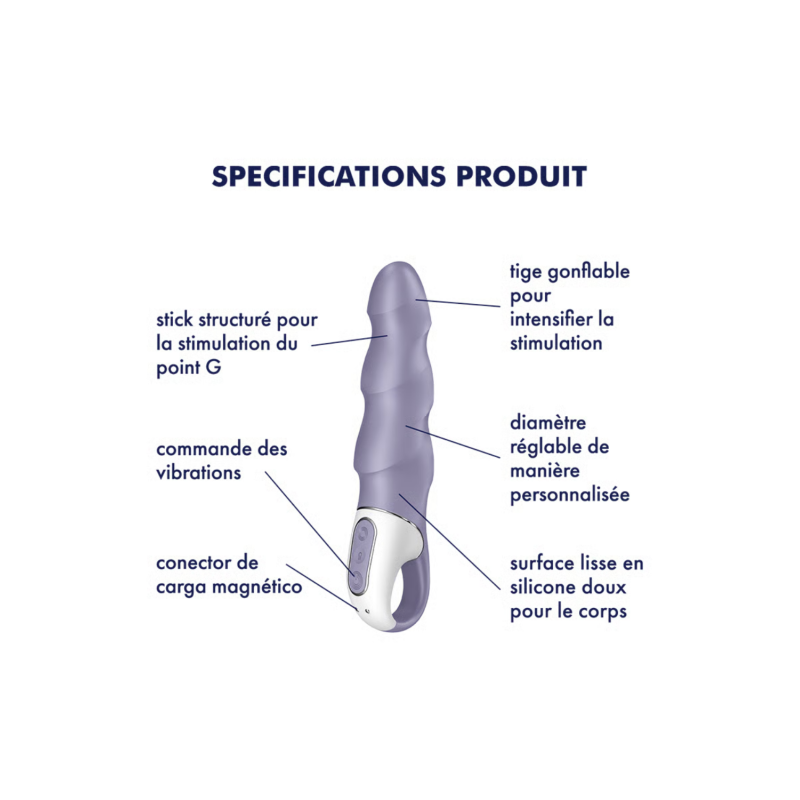 Vibromasseur gonflable Satisfyer Air Pump Vibrator 1