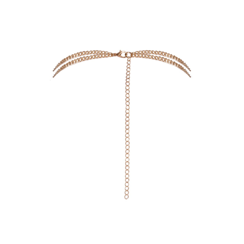 Chaîne de corps dorée avec strass