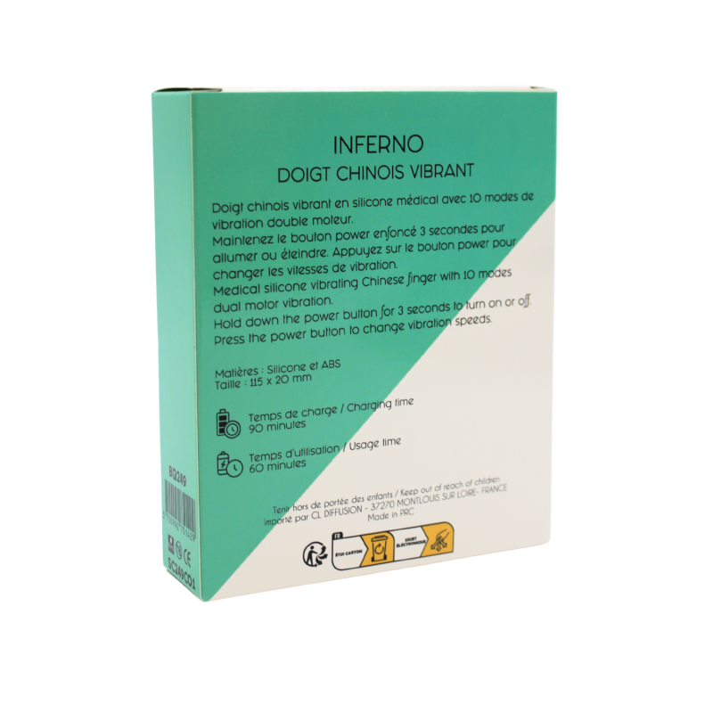 Doigt Vibrant à Double Moteur INFERNO