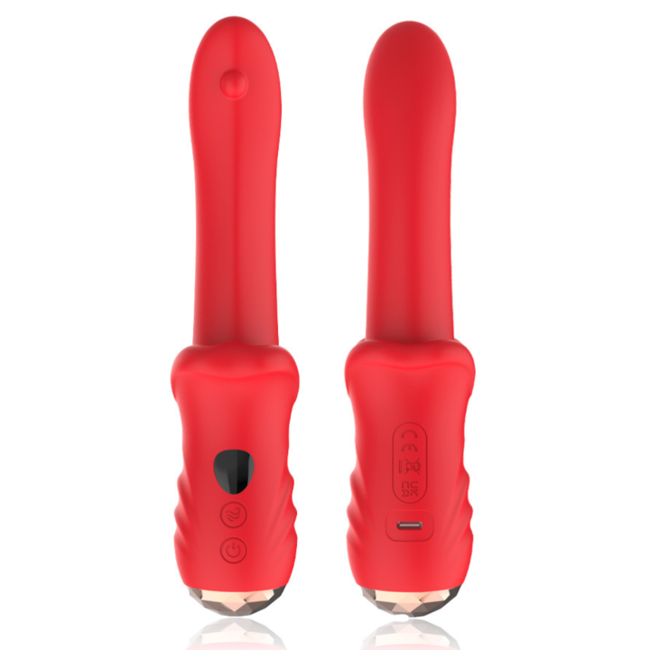 Vibromasseur Rouge Ultra-Souple KISS