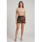 Jupe noire en résille transparente Maya