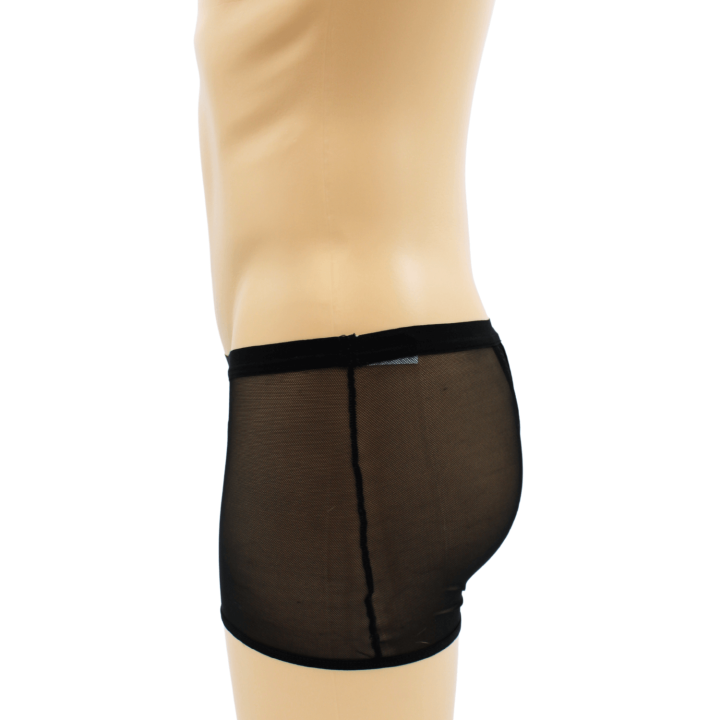 Boxer noir semi opaque