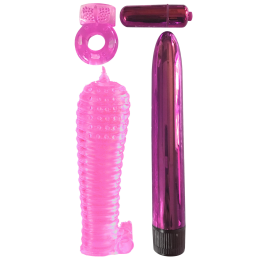 Coffret 4 sextoys rose Classix