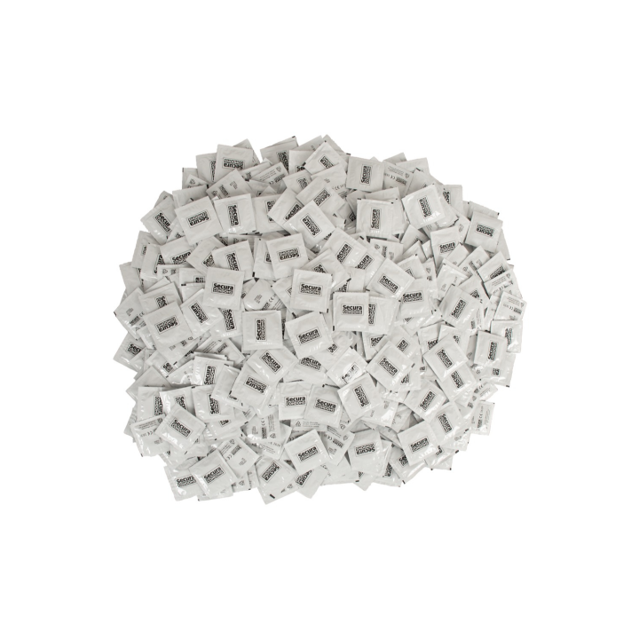 Lot de 1000 préservatifs latex lubrifiés 53 mm