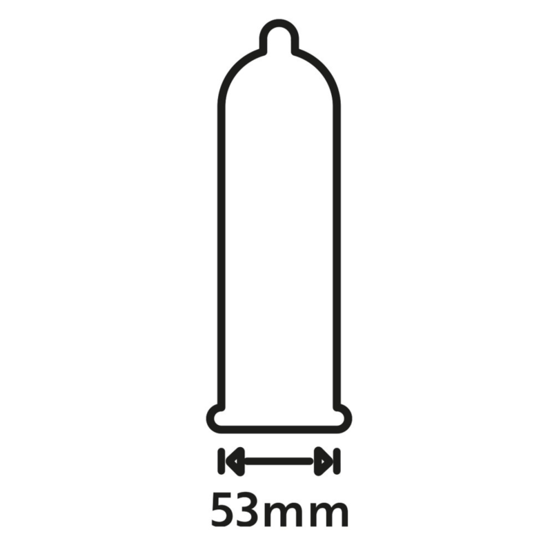 Lot de 1000 préservatifs latex lubrifiés 53 mm