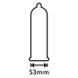 Lot de 1000 préservatifs latex lubrifiés 53 mm