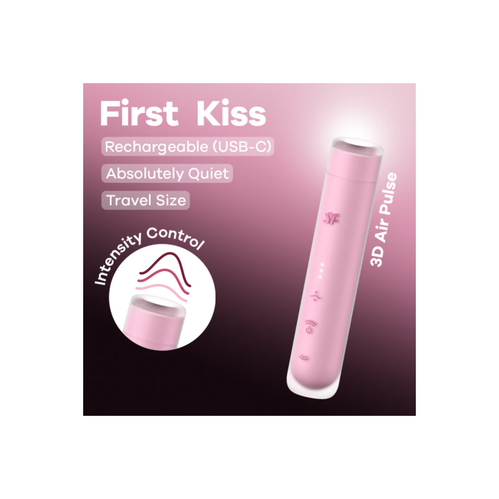 Stimulateur clitoridien de voyage First Kiss Satisfyer
