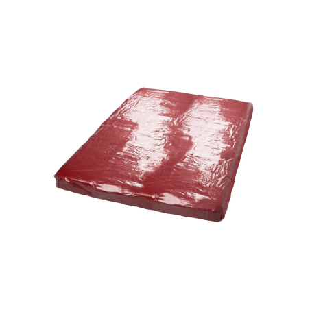 Drap de lit en vinyle rouge 200 x 230 cm