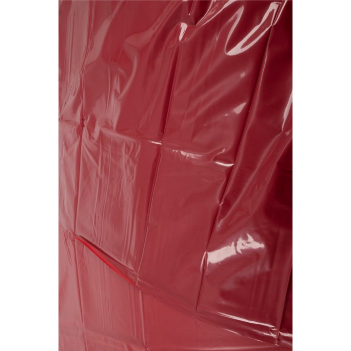 Drap de lit en vinyle rouge 200 x 230 cm