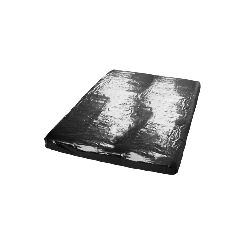Drap de lit en vinyle noir 200 x 230 cm