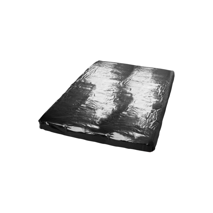 Drap de lit en vinyle noir 200 x 230 cm