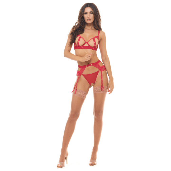 Ensemble 3 pièces rouge