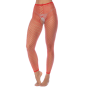 2 en 1 Top ou pantalon en résille rouge