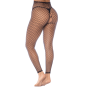 2 en 1 Top ou pantalon en résille noire