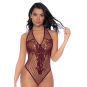 Body string en résille couleur cerise