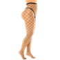 Collant grande taille large maille noire