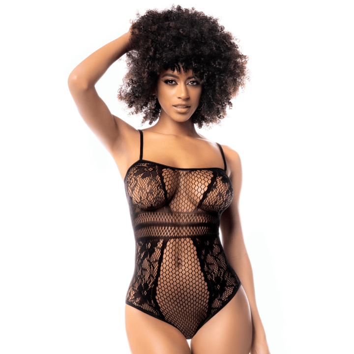 Body résille noire