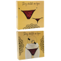 String bordeaux avec anneaux détachables
