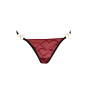 String bordeaux avec anneaux détachables