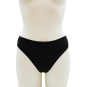 Culotte noire en dentelle avec nœud en satin