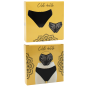 Culotte noire en dentelle avec nœud en satin