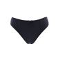Culotte noire en dentelle avec nœud en satin