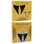 String noir avec bijou couleur aléatoire et chaîne dorée