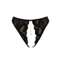 String noir avec bijou couleur aléatoire et chaîne dorée