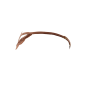 String taupe en dentelle avec bijou cœur doré
