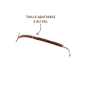 String en dentelle taupe ouvert avec chaînes dorées