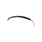 String en dentelle marron ouvert avec chaînes dorées