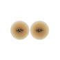 Paire de cache-tétons piercing barre coeur faux diamant peau claire