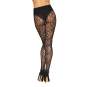 Collant fantaisie noir avec imprimé culotte