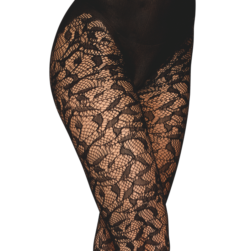 Collant fantaisie noir avec imprimé culotte