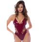 Body string en vinyle bordeaux