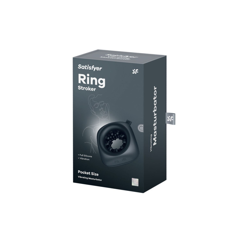 Masturbateur vibrant noir Ring Strocker Satisfyer