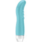 Vibromasseur avec strie turquoise point G multivitesse