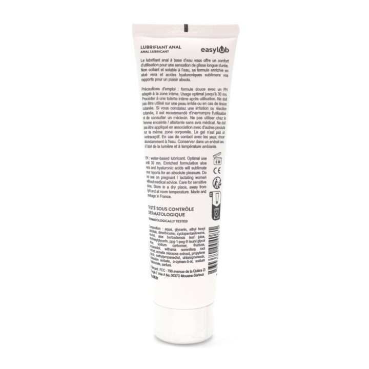 Lubrifiant anal à base d'eau 100 ml fabriqué en France