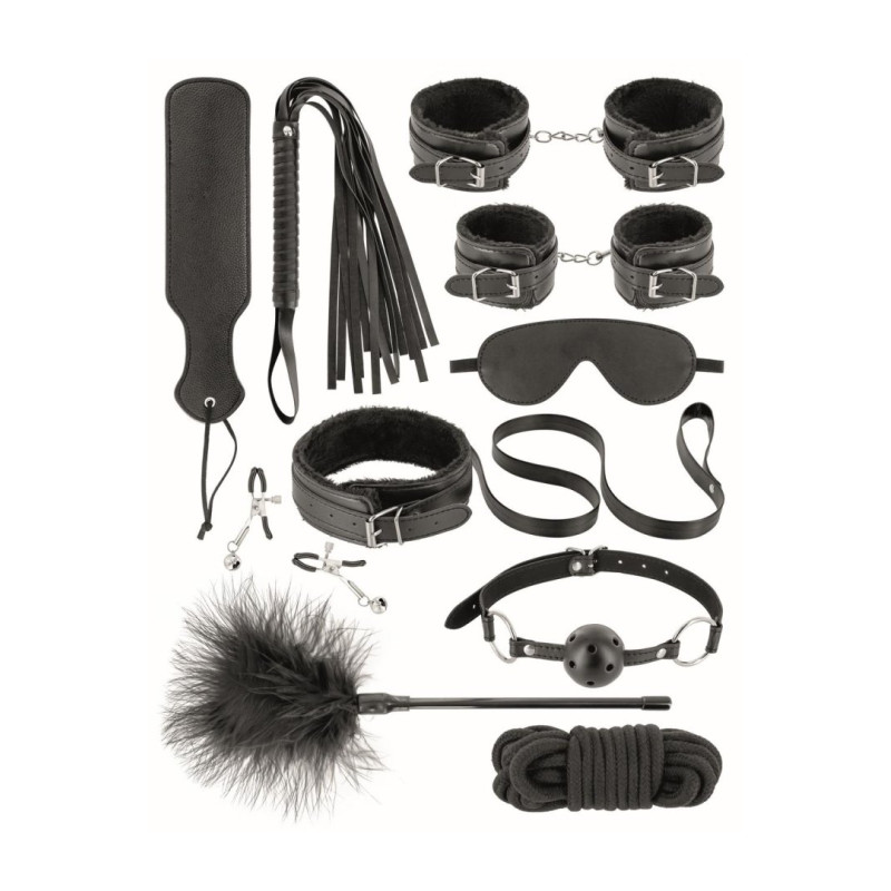 Coffret BDSM 10 produits en cuir vegan Fetish tentation