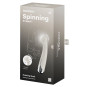 Vibromasseur point G tête rotative blanc USB Spinning g-spot 1 Satisfyer