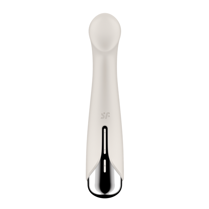 Vibromasseur point G tête rotative blanc USB Spinning g-spot 1 Satisfyer