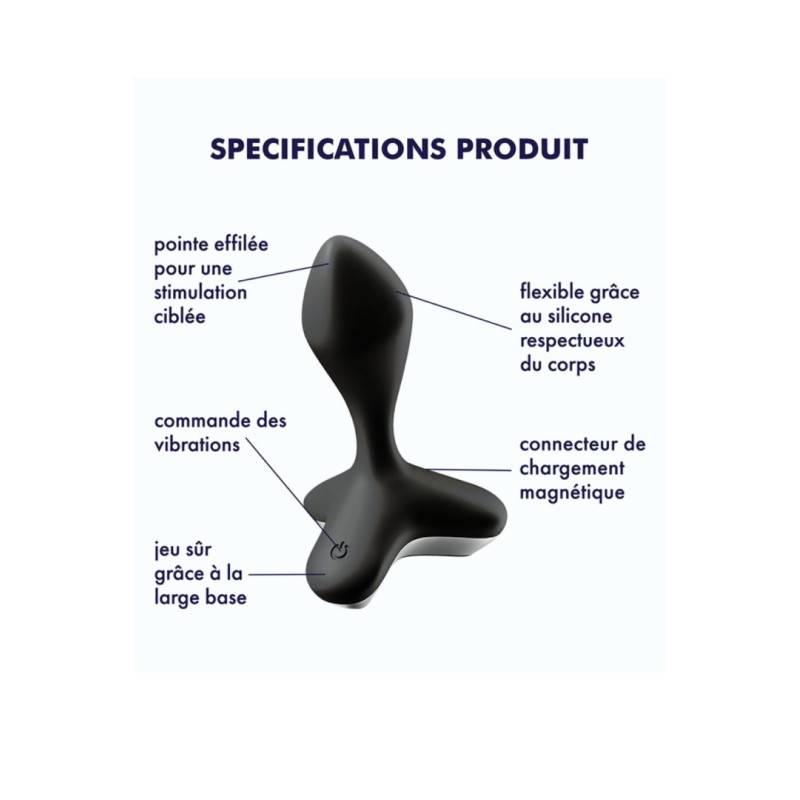 Vibromasseur anal USB noir Game Changer Satisfyer