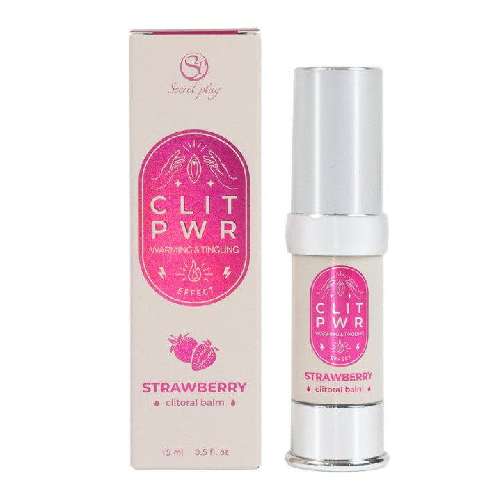 Baume stimulant chauffant pour clitoris Fraise 15ml