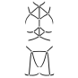 Ensemble 3 pièces soutien-gorge harnais, porte-jarretelles et string